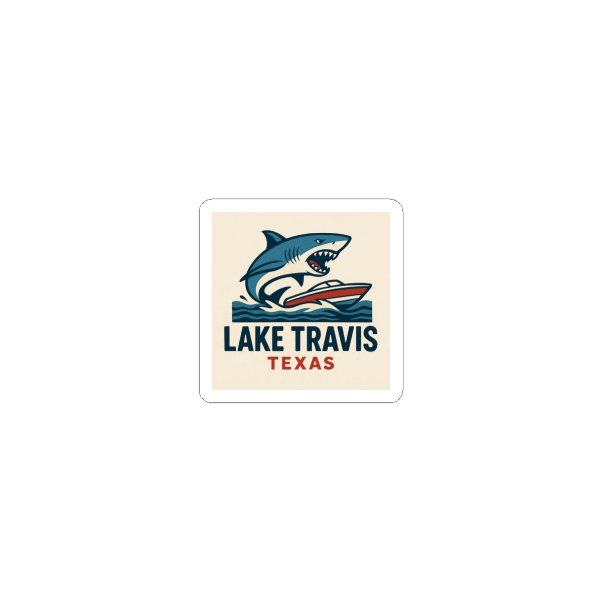 Lake Travis Shark Sticker