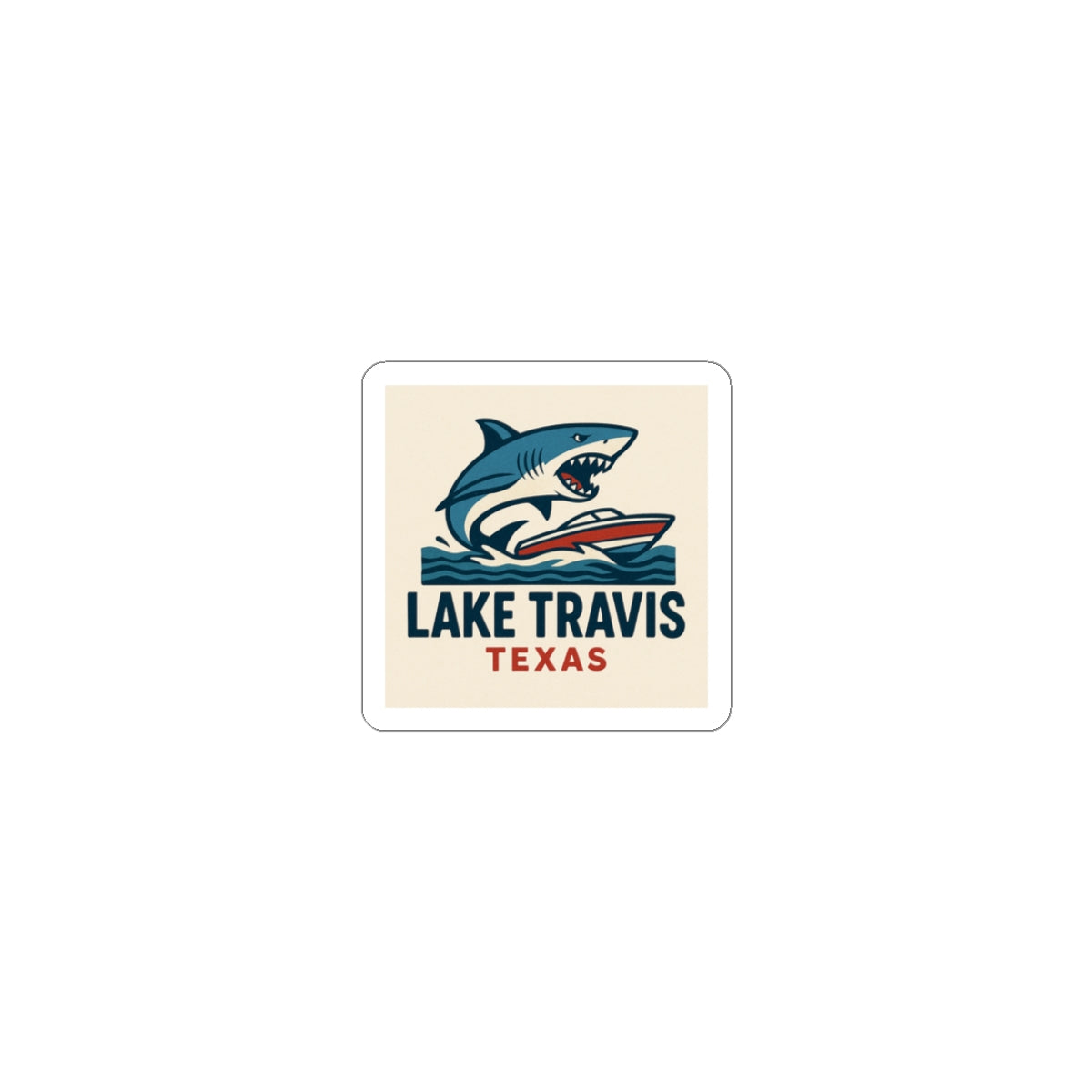 Lake Travis Shark Sticker